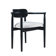 Linden Mid-Century Upholstered Dining Chair with Sculpted Back/Arms (Set of 2)