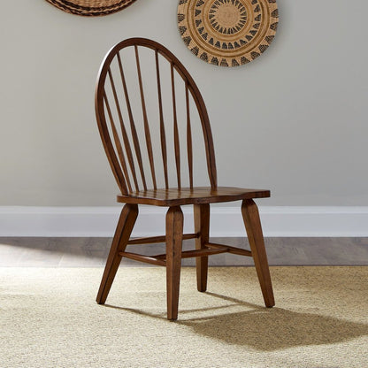 Hearthstone Ridge Windsor Back Side Chair in Tobacco