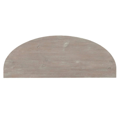 Greystone Mill Sofa Table in Stone White Wash w/ Wirebrush Distressing