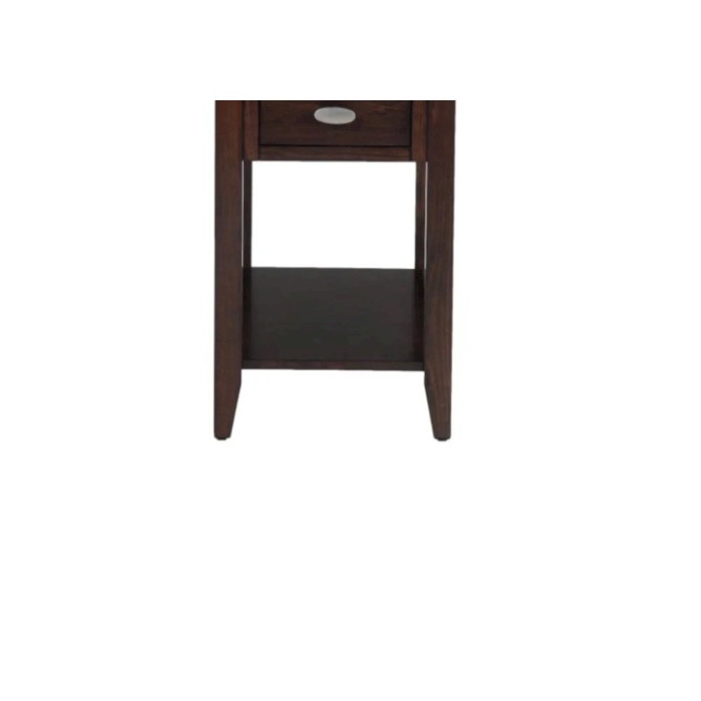 Merlot Warm Contemporary Chairside Table