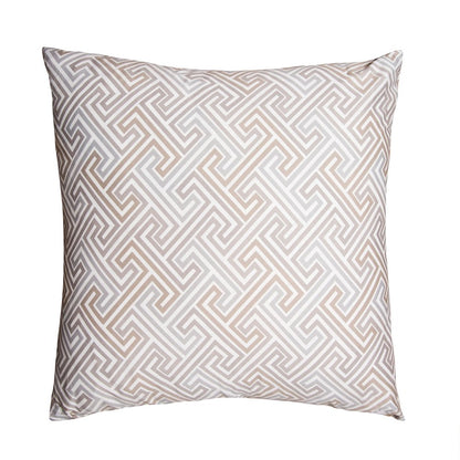 Labyrinth 22" Square Throw Pillow, Set of 2 - Travertine/Gray