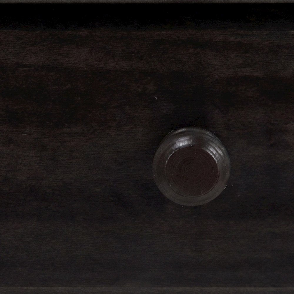 Espresso Night Stand with Usb Port and Solid Wood Design