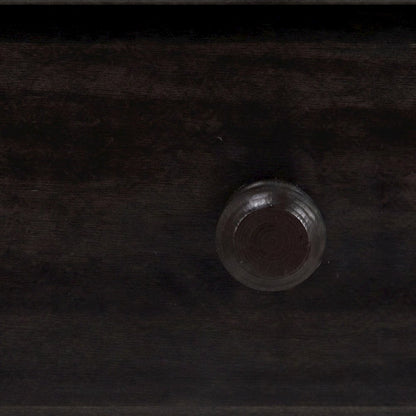 Espresso Night Stand with Usb Port and Solid Wood Design