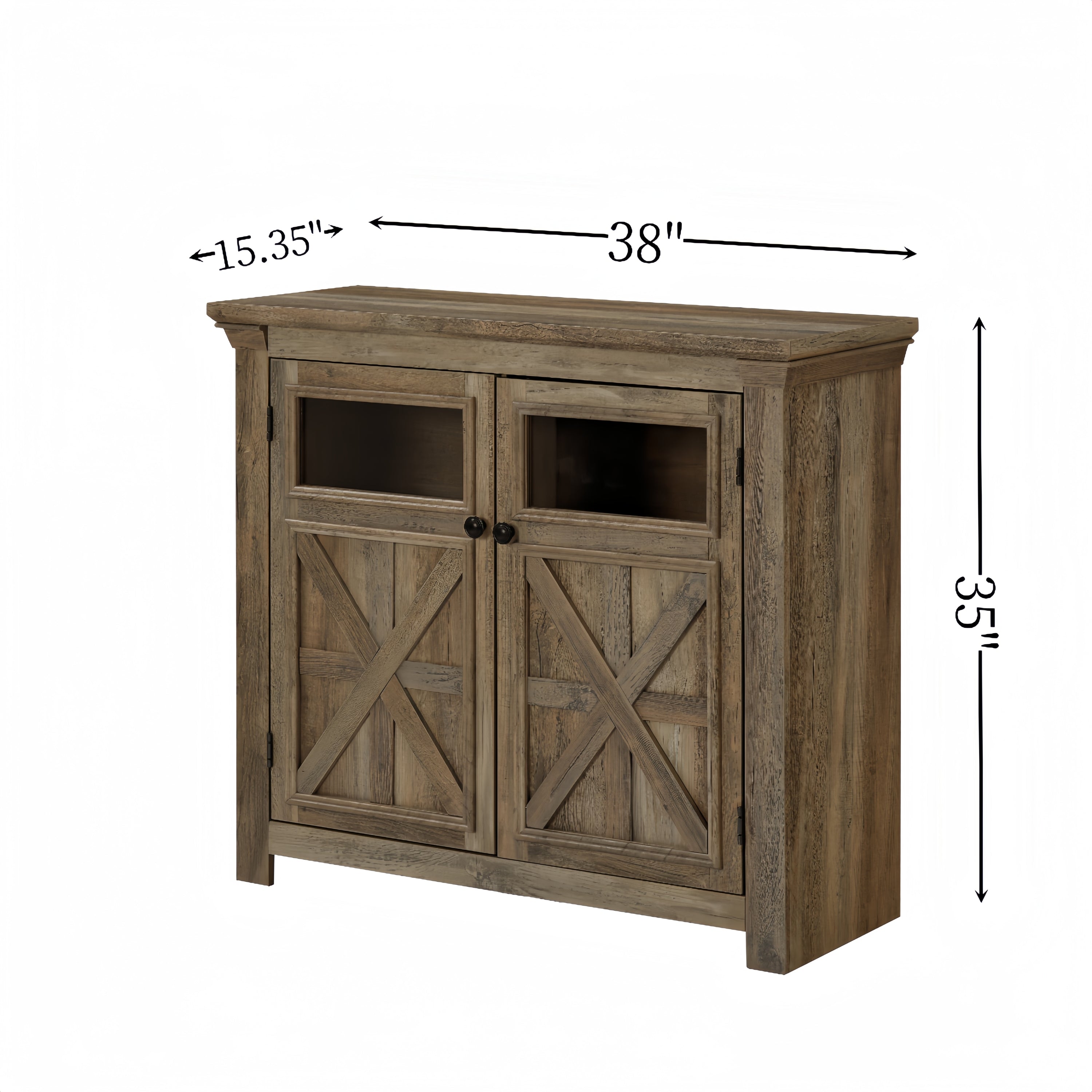 2 Doors Cabinet Large Buffet Sideboard Cabinet, Bar Wine Cabinet for Entryway Living Room Buffet Cabinet Table Coffee Bar Wine Bar Storage Cabinet for Dining Room Gray Wash