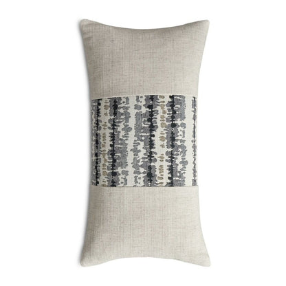 Explorer Antigua 13" x 24" Oblong Pillow, Set of 2 - Natural/Coal Gray