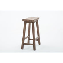 24" Sonoma Wire-brush Saddle Stool