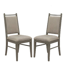Fabric-Upholstered Mid-Century Modern Dining Side Chairs, Set of 2