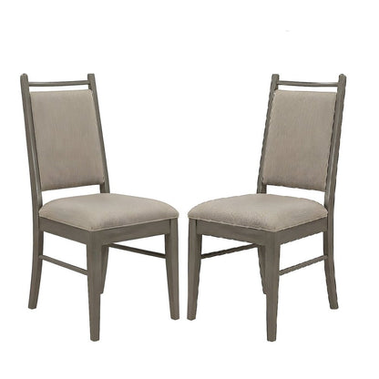 Fabric-Upholstered Mid-Century Modern Dining Side Chairs, Set of 2