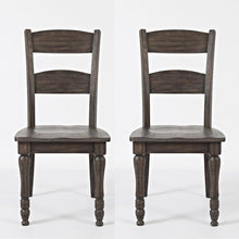Rustic Reclaimed Pine Farmhouse Ladderback Dining Chair (Set of 2)