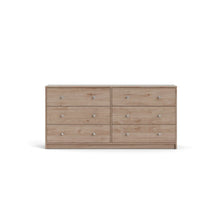 Elegant 6-Drawer Double Dresser in Jackson Hickory for Modern Bedrooms