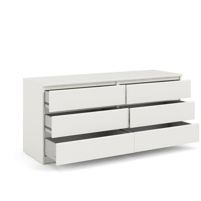 Furnifact White Dresser for Bedroom – Modern Chest of Drawers with Spacious Storage – Stylish and Functional Dresser for Bedroom Clothes, Linens, or Essentials