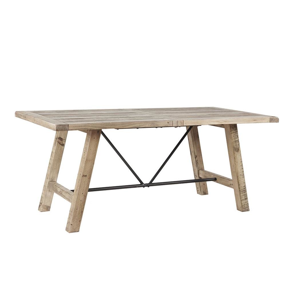 Solid Wood Rectangle Dining Table – Classic Dining Room Table for 6