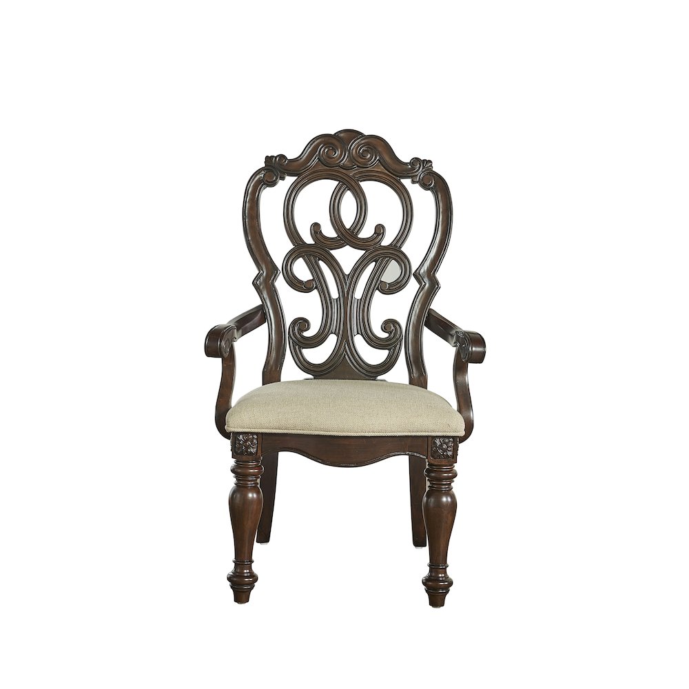 Arm Chair - set of 2, Warm pecan
