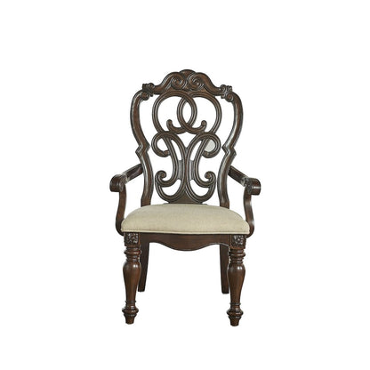 Arm Chair - set of 2, Warm pecan