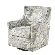 Blue Swivel Rocker Recliner Chair – Upholstered Glider for Comfort