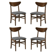 Wood Dining Chair Set with Comfortable Backrest and Sturdy Frame