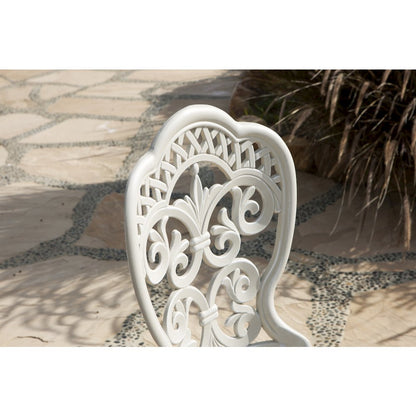 Fiesta Outdoor Aluminum Ecru 3 Piece Bistro Set