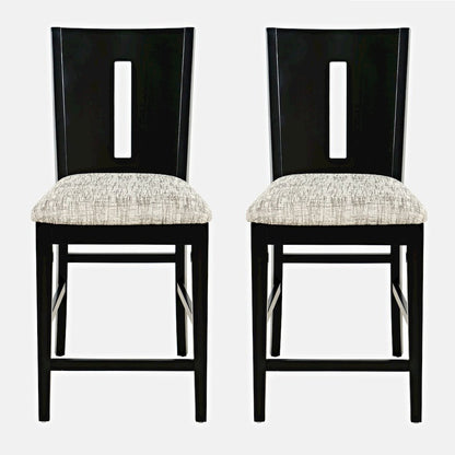 Urban Icon Contemporary Slotback Upholstered Counter Stool (Set of 2)