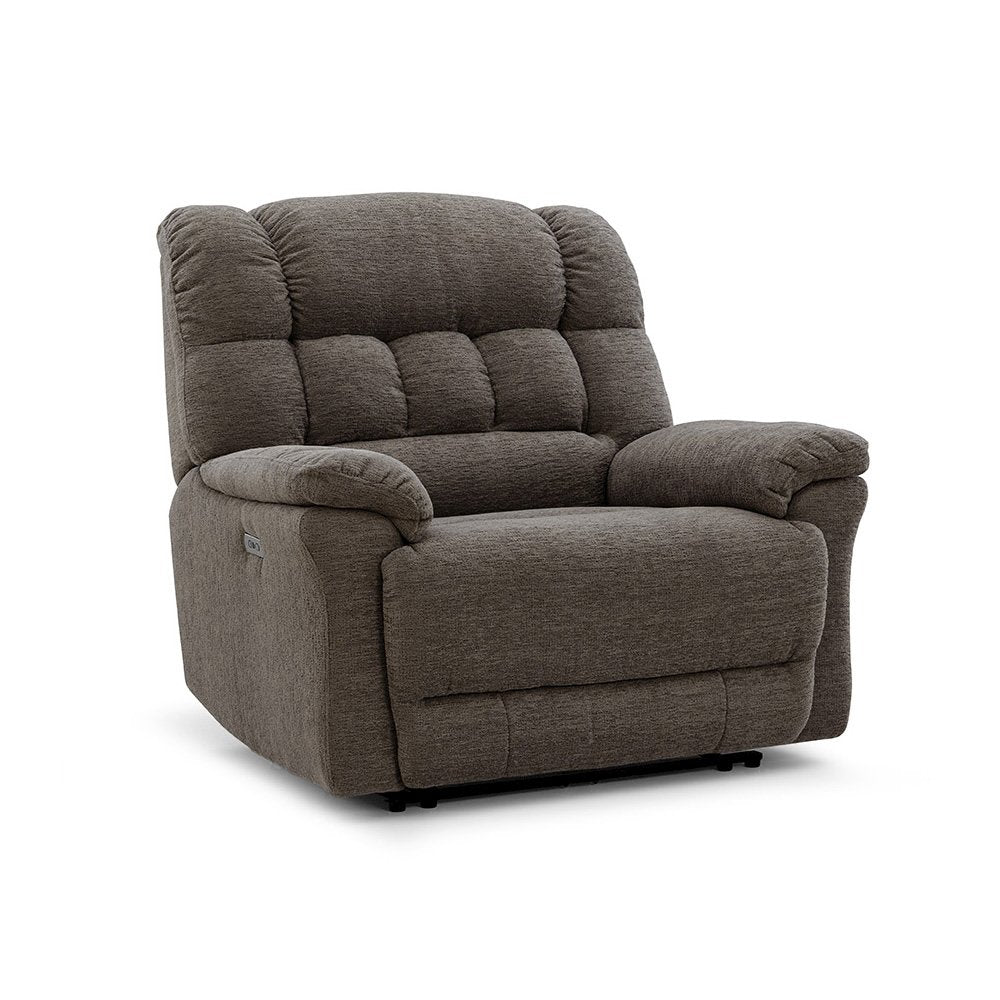 Oversized Recliner Chair for Big and Tall Adults – Power Zero Gravity Recliner with Wide Seat,  Heavy-Duty Big Man, Supports Up to 450 lbs, Brown