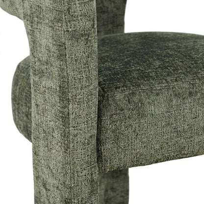 Jacquard Sculpture Accent Chair for Living Room or Bedroom, Forest