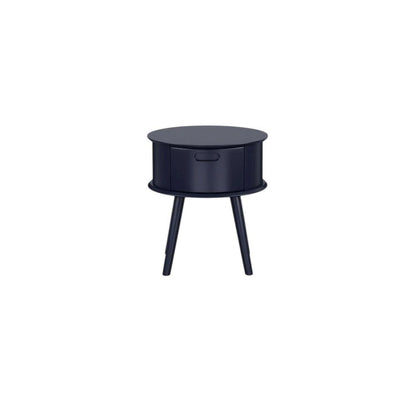Navy Blue Nightstand with Modern Design and Sturdy Construction