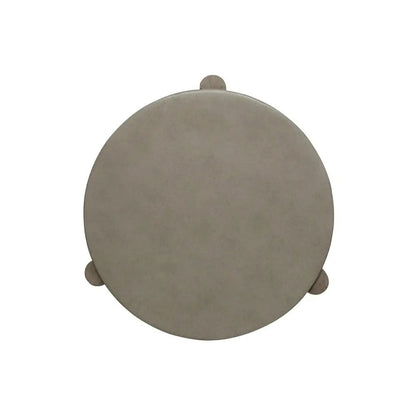 Affinity Chairside Table for Living Room - Dusty Taupe Faux Concrete Tops