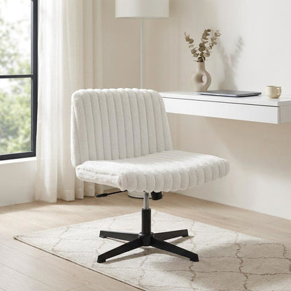 Swivel Office Chair with Criss Cross Design, Adjustable & Comfortable
