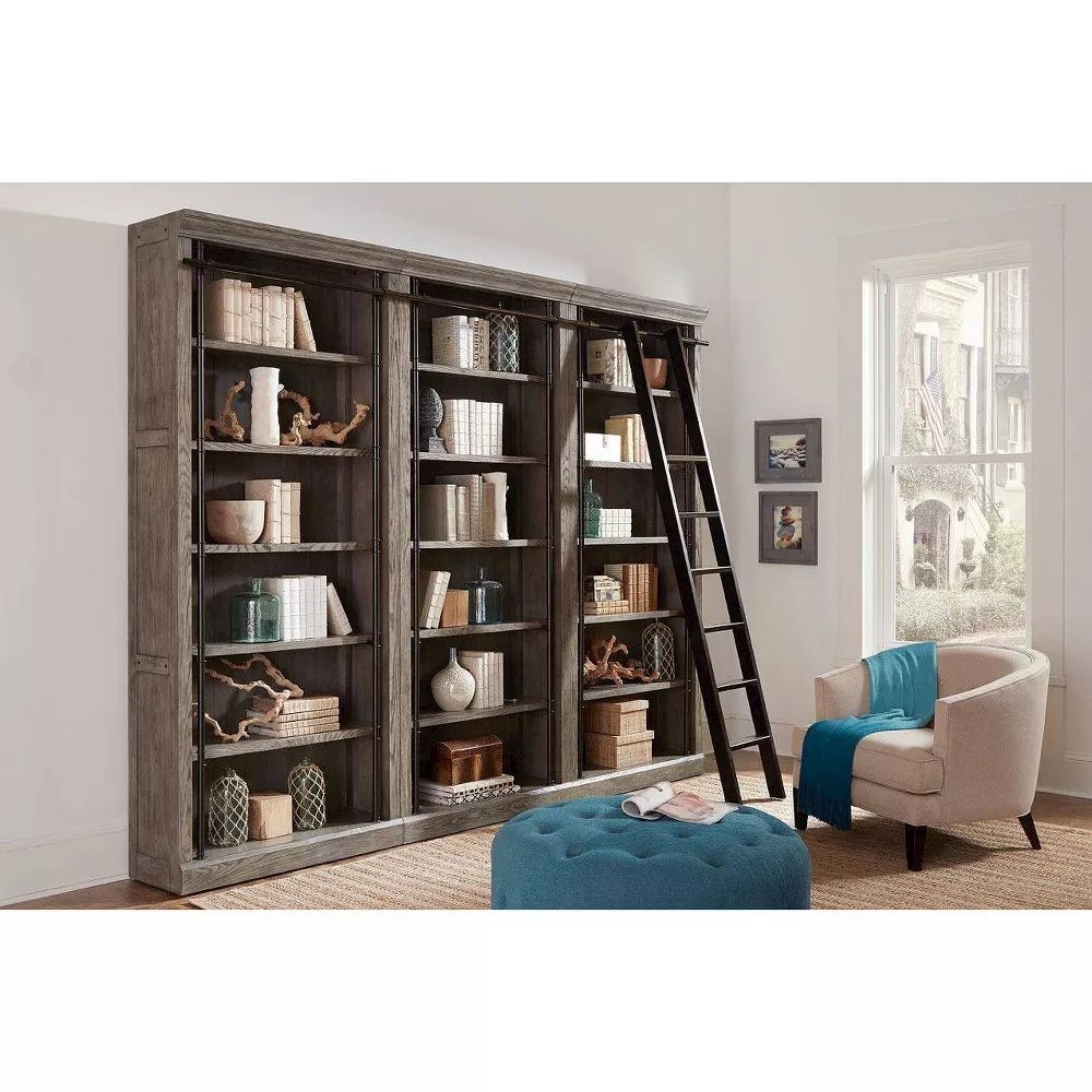 Avondale 8' Tall Wood Bookcase, Storage