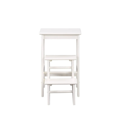 24" Step Stool, White