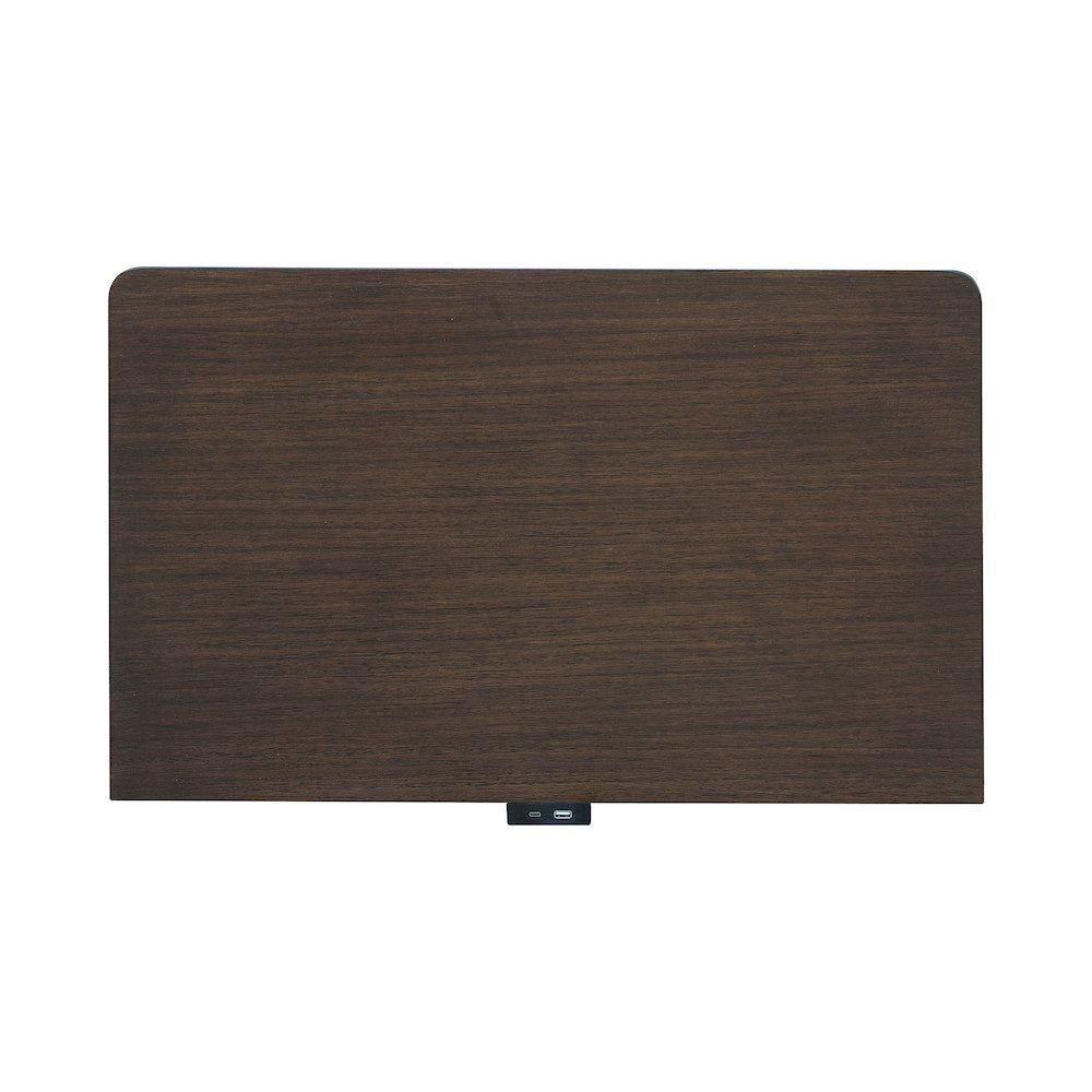 Asher Park 3 Drawer Nightstand, Piano Brown Finish