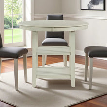 Elegant Counter Height Dining Table in Bisque Finish for Kitchen and Dining