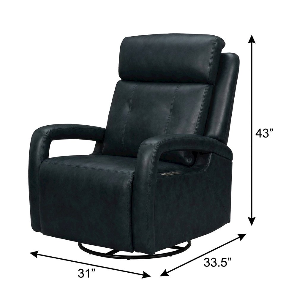 Gilbert Power Swivel Glider Recliner Power Head Rest & Power Lumbar