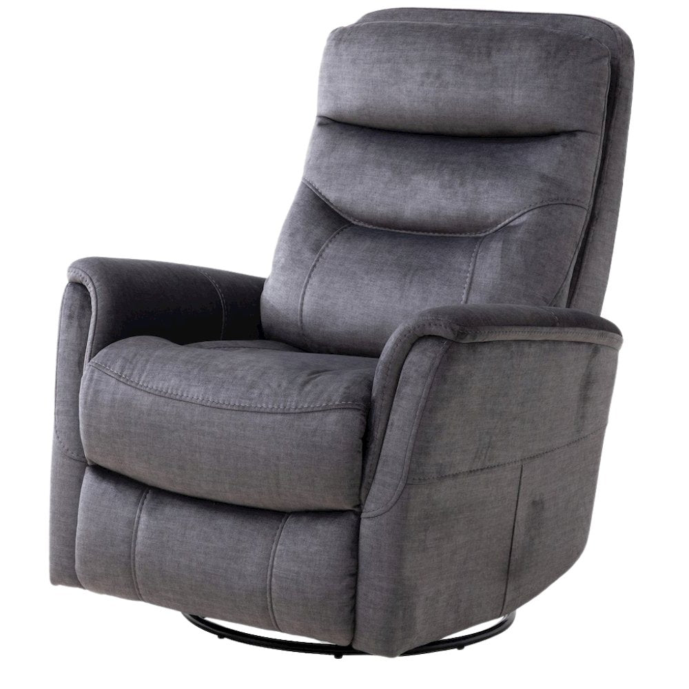 Capri Charcoal Recliner Nursery Glider  – Elegant Boucle Chairs for Comfort