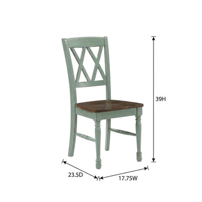 2-Piece Dining Chair Set with Upholstered Seats and Modern Design