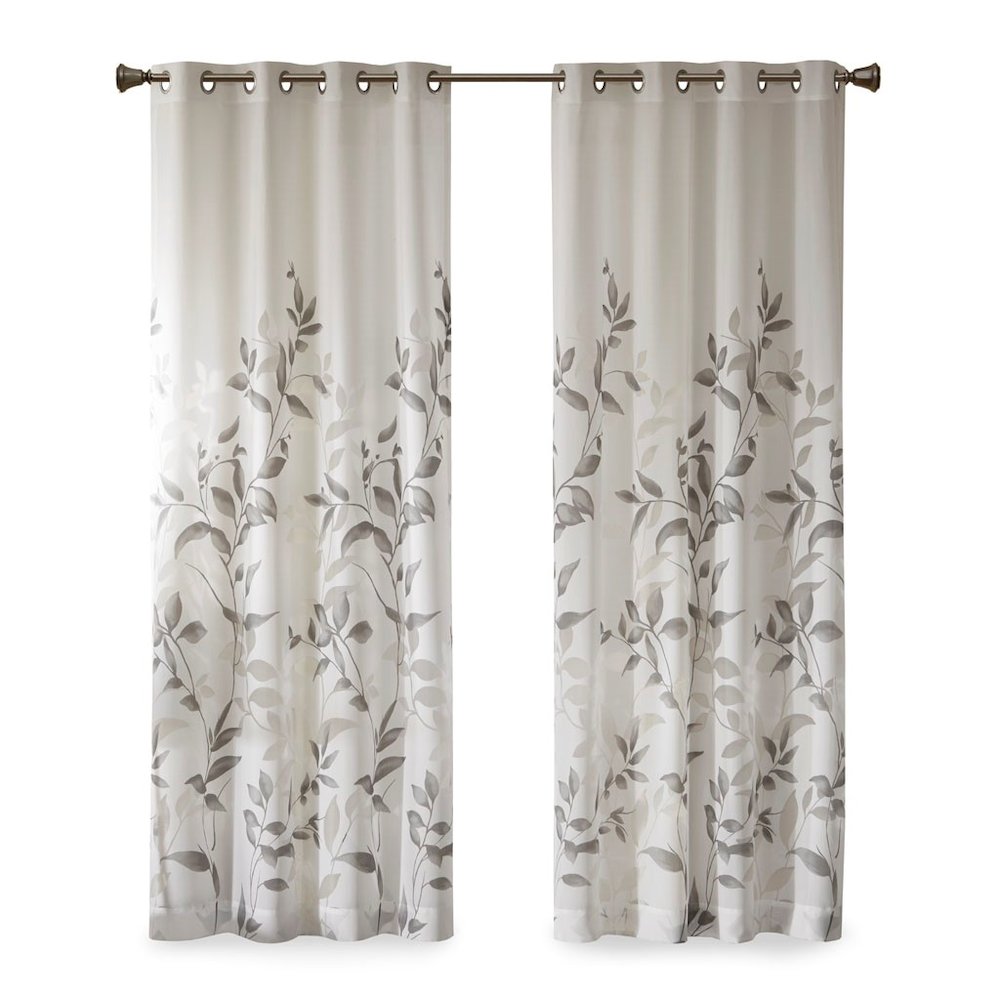 Cecily Botanical Burnout Printed Window Panel, Belen Kox