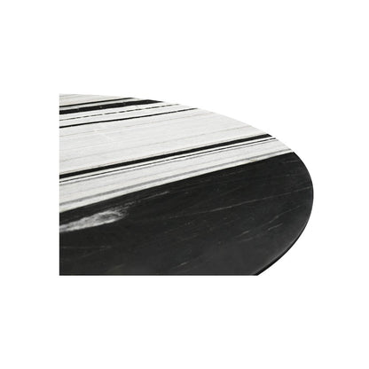 Celia Oval Dining Table Panda Marble