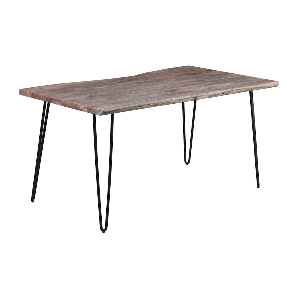 60" Dining Table Nature's Edge Slate Finish