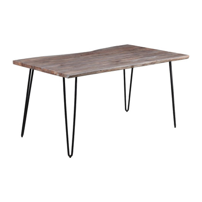 60" Dining Table Nature's Edge Slate Finish