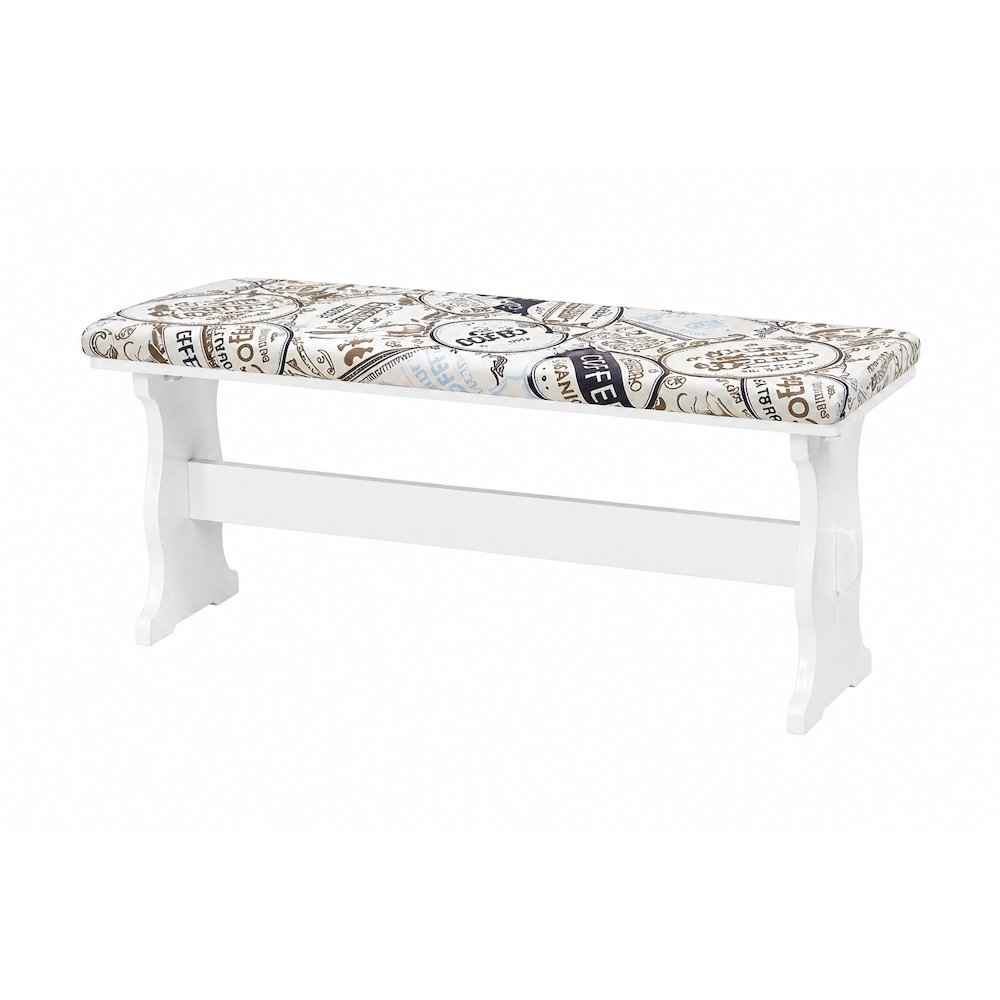 White Pine Dining Nook Set with Cushioned Benches and Corner Seat