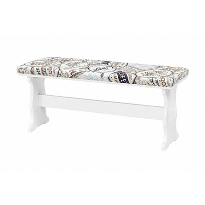 White Pine Dining Nook Set with Cushioned Benches and Corner Seat