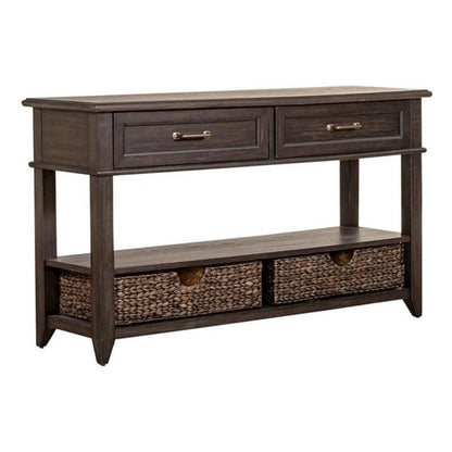 Mill Creek 2 Drawer Sofa Table in Peppercorn