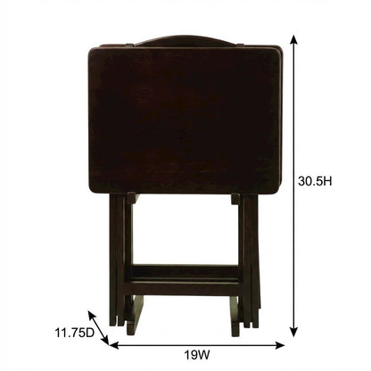 Espresso, Tray Table, Removable Tray Top, Quality Build