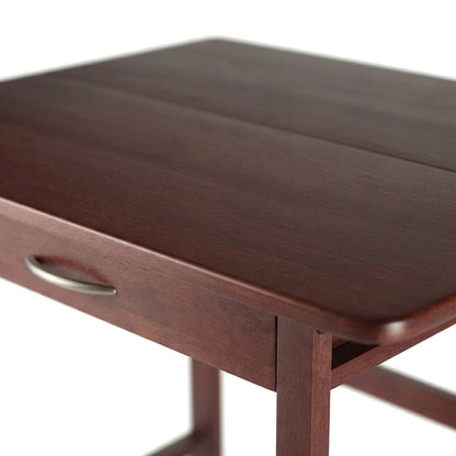 Walnut Folding Dining Table – Space-Saving Drop Leaf Table for Small Areas