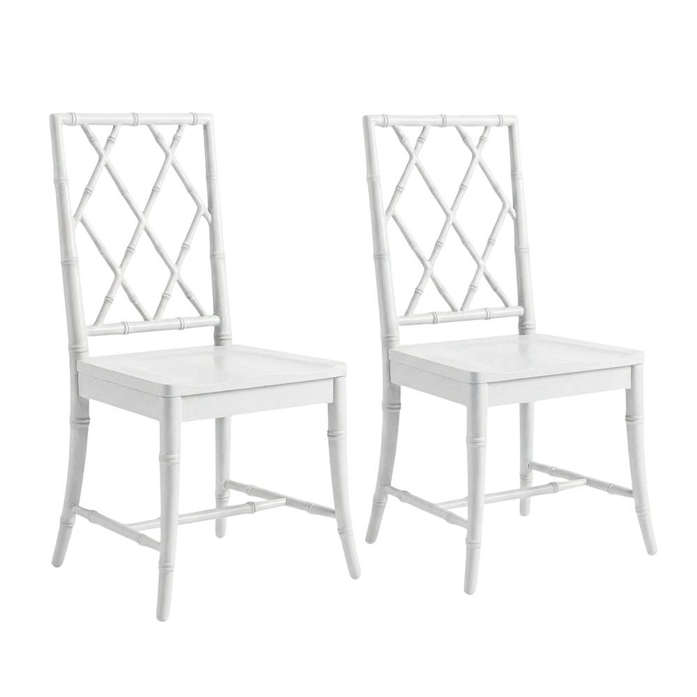 Distressed Finish X-Back Dining Chairs, Set of 2 for Elegant Dining Room