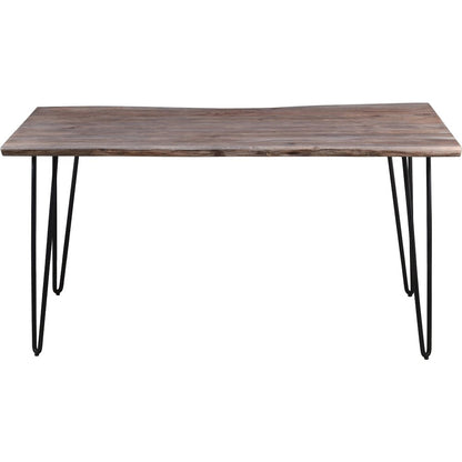 60" Dining Table Nature's Edge Slate Finish