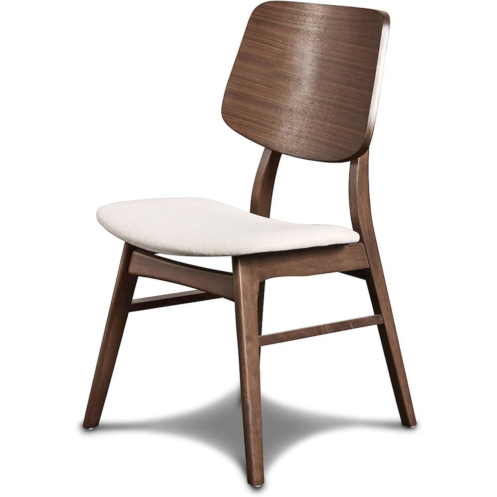 Elegant Brown Solid Wood Dining Set with Table and 6 Chairs for Home Use