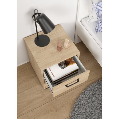 Sofia 2 Drawer Nightstand, Jackson Hickory
