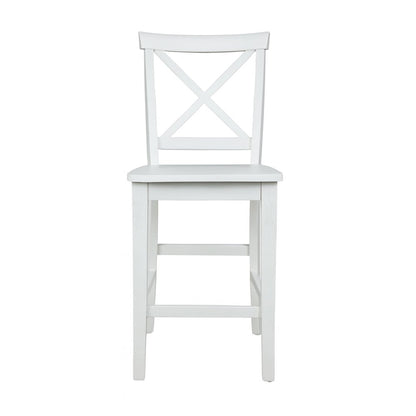 Simplicity Solid Wood Classic X-Back Counter Stool (Set of 2)