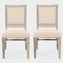 Fairview Transitional Solid Wood Upholstered Side Chair (Set of 2)
