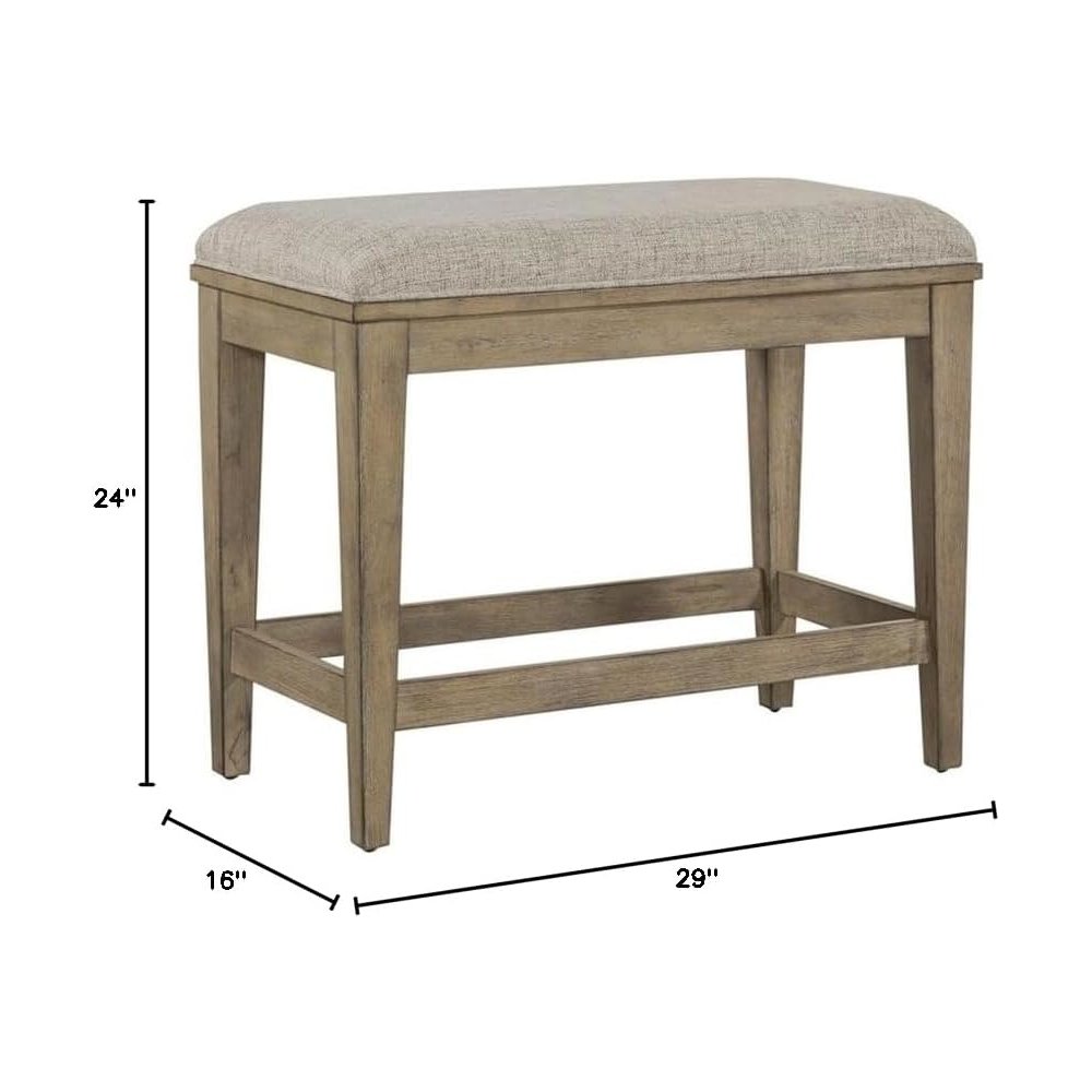 Devonshire Console Stool in Brown Color
